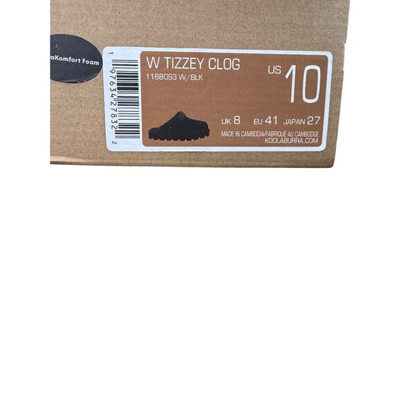 Koolaburra by UGG Tizzy Black Suede Platform Clogs Size 10 - Picture 15 of 16